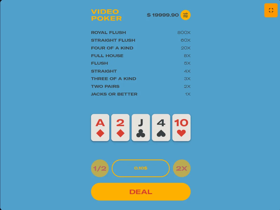 Video Poker screenshot