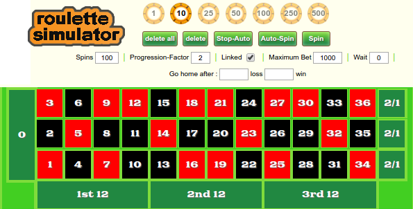 roulette simulator online free